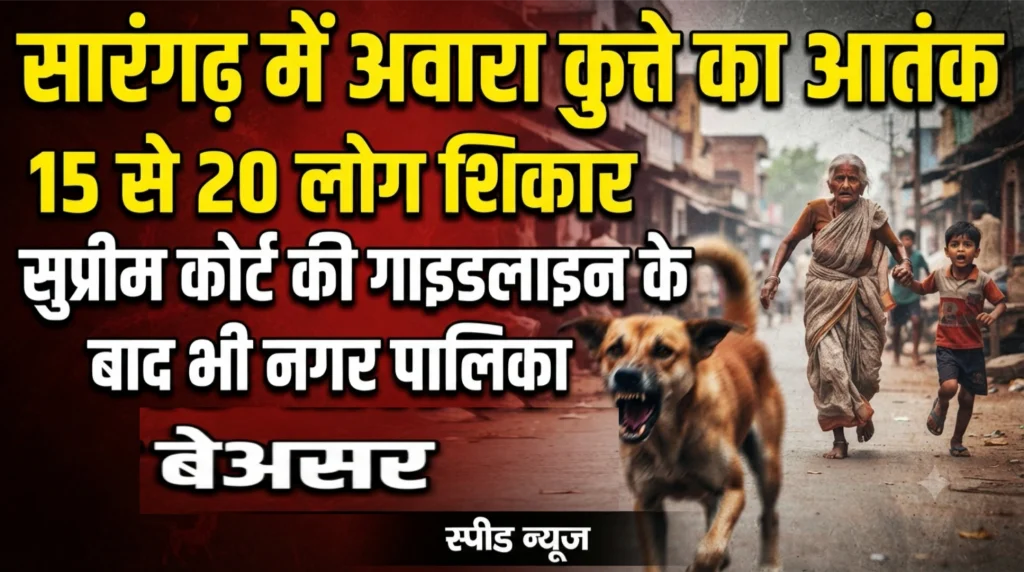 सारंगढ़ में डॉग बाइट्स का कहर | सुप्रीम कोर्ट के आदेश की धज्जियां उड़ा रही नगर पालिका!